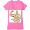 Ladies' Jersey Short-Sleeve Deep V-Neck T-Shirt Thumbnail