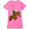 Ladies' Jersey Short-Sleeve Deep V-Neck T-Shirt Thumbnail