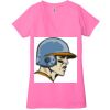 Ladies' Jersey Short-Sleeve Deep V-Neck T-Shirt Thumbnail