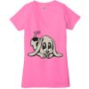 Ladies' Jersey Short-Sleeve Deep V-Neck T-Shirt Thumbnail