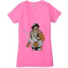 Ladies' Jersey Short-Sleeve Deep V-Neck T-Shirt Thumbnail