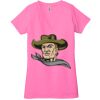 Ladies' Jersey Short-Sleeve Deep V-Neck T-Shirt Thumbnail