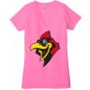 Ladies' Jersey Short-Sleeve Deep V-Neck T-Shirt Thumbnail