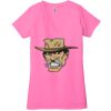 Ladies' Jersey Short-Sleeve Deep V-Neck T-Shirt Thumbnail