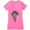 Ladies' Jersey Short-Sleeve Deep V-Neck T-Shirt Thumbnail