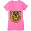 Ladies' Jersey Short-Sleeve Deep V-Neck T-Shirt Thumbnail