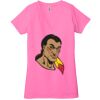 Ladies' Jersey Short-Sleeve Deep V-Neck T-Shirt Thumbnail