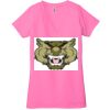 Ladies' Jersey Short-Sleeve Deep V-Neck T-Shirt Thumbnail