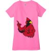 Ladies' Jersey Short-Sleeve Deep V-Neck T-Shirt Thumbnail