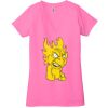 Ladies' Jersey Short-Sleeve Deep V-Neck T-Shirt Thumbnail