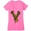 Ladies' Jersey Short-Sleeve Deep V-Neck T-Shirt Thumbnail