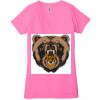 Ladies' Jersey Short-Sleeve Deep V-Neck T-Shirt Thumbnail
