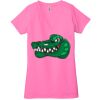 Ladies' Jersey Short-Sleeve Deep V-Neck T-Shirt Thumbnail