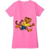 Ladies' Jersey Short-Sleeve Deep V-Neck T-Shirt Thumbnail