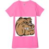 Ladies' Jersey Short-Sleeve Deep V-Neck T-Shirt Thumbnail