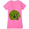Ladies' Jersey Short-Sleeve Deep V-Neck T-Shirt Thumbnail