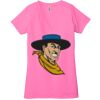 Ladies' Jersey Short-Sleeve Deep V-Neck T-Shirt Thumbnail