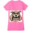 Ladies' Jersey Short-Sleeve Deep V-Neck T-Shirt Thumbnail