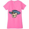 Ladies' Jersey Short-Sleeve Deep V-Neck T-Shirt Thumbnail