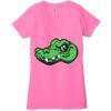 Ladies' Jersey Short-Sleeve Deep V-Neck T-Shirt Thumbnail