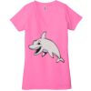 Ladies' Jersey Short-Sleeve Deep V-Neck T-Shirt Thumbnail