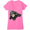 Ladies' Jersey Short-Sleeve Deep V-Neck T-Shirt Thumbnail
