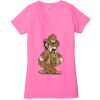 Ladies' Jersey Short-Sleeve Deep V-Neck T-Shirt Thumbnail