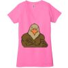 Ladies' Jersey Short-Sleeve Deep V-Neck T-Shirt Thumbnail