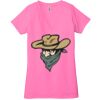 Ladies' Jersey Short-Sleeve Deep V-Neck T-Shirt Thumbnail