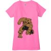 Ladies' Jersey Short-Sleeve Deep V-Neck T-Shirt Thumbnail