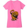 Ladies' Jersey Short-Sleeve Deep V-Neck T-Shirt Thumbnail