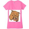 Ladies' Jersey Short-Sleeve Deep V-Neck T-Shirt Thumbnail