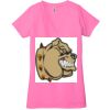 Ladies' Jersey Short-Sleeve Deep V-Neck T-Shirt Thumbnail