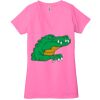 Ladies' Jersey Short-Sleeve Deep V-Neck T-Shirt Thumbnail