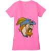 Ladies' Jersey Short-Sleeve Deep V-Neck T-Shirt Thumbnail