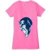 Ladies' Jersey Short-Sleeve Deep V-Neck T-Shirt Thumbnail