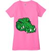 Ladies' Jersey Short-Sleeve Deep V-Neck T-Shirt Thumbnail