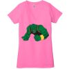 Ladies' Jersey Short-Sleeve Deep V-Neck T-Shirt Thumbnail