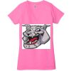 Ladies' Jersey Short-Sleeve Deep V-Neck T-Shirt Thumbnail