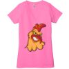 Ladies' Jersey Short-Sleeve Deep V-Neck T-Shirt Thumbnail