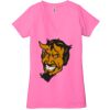 Ladies' Jersey Short-Sleeve Deep V-Neck T-Shirt Thumbnail
