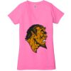 Ladies' Jersey Short-Sleeve Deep V-Neck T-Shirt Thumbnail