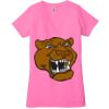 Ladies' Jersey Short-Sleeve Deep V-Neck T-Shirt Thumbnail