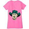 Ladies' Jersey Short-Sleeve Deep V-Neck T-Shirt Thumbnail