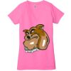 Ladies' Jersey Short-Sleeve Deep V-Neck T-Shirt Thumbnail