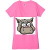 Ladies' Jersey Short-Sleeve Deep V-Neck T-Shirt Thumbnail