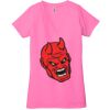 Ladies' Jersey Short-Sleeve Deep V-Neck T-Shirt Thumbnail
