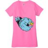 Ladies' Jersey Short-Sleeve Deep V-Neck T-Shirt Thumbnail