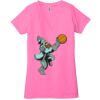 Ladies' Jersey Short-Sleeve Deep V-Neck T-Shirt Thumbnail