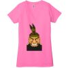 Ladies' Jersey Short-Sleeve Deep V-Neck T-Shirt Thumbnail